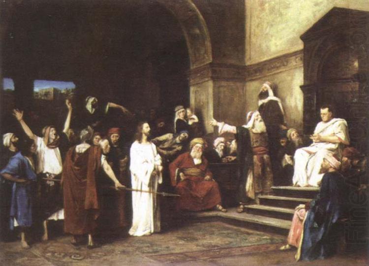 Mihaly Munkacsy christ before pilate china oil painting image